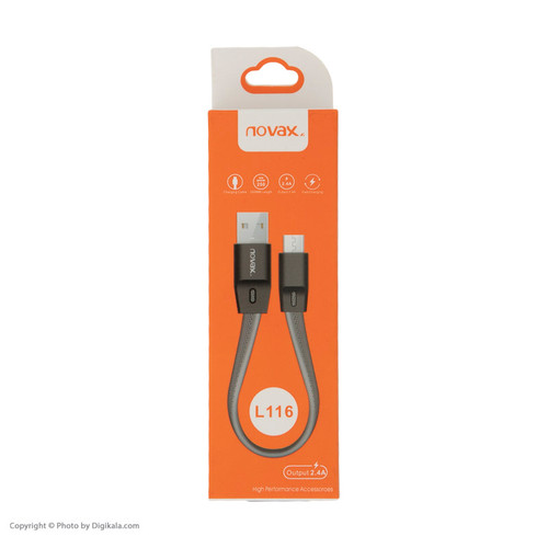کابل تبدیل USB به لایتنینگ نواکس مدل L116 طول 0.25 متر